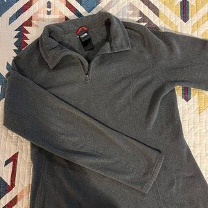 Gray North Face Fleece Pullover
